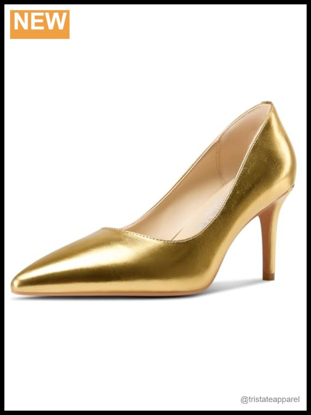 Pointed Toe Stiletto Slip-On Pumps 8.5CM Heels Formal Party Shoes